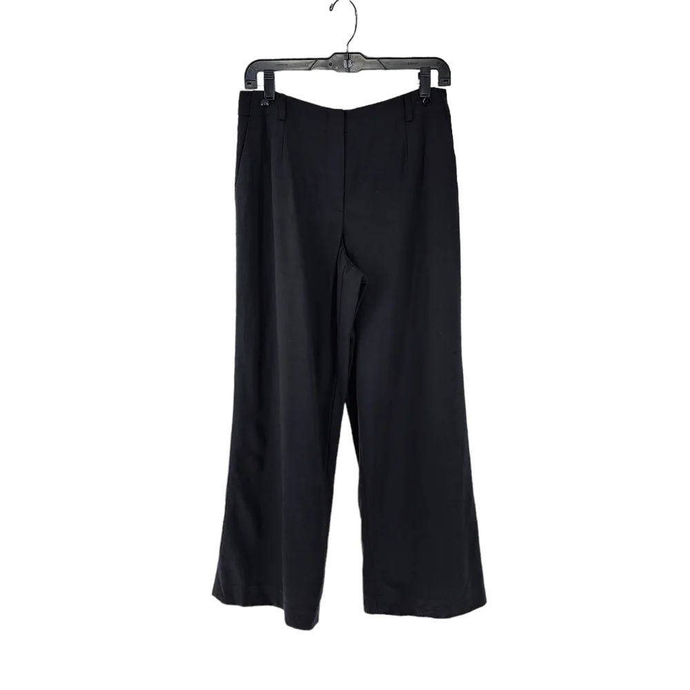Talbots Women's Petite Wool Blend Stretch Wide Leg Pants - 8